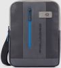 Piquadro Urban iPad 10.5"/iPad 9.7" Crossbody Bag Black/Grey Blue online kopen