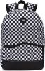 Vans Construct Skool Rugzak Black/White Check online kopen