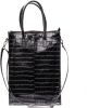 Zebra Trends Zebra Natural Bag Rosa XL Shopper Croco Black online kopen