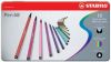 Stabilo Pen 68 viltstift, metalen doos van 10 stiften in geassorteerde kleuren online kopen
