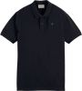Scotch and Soda T shirts Essentials Organic cotton pique polo Blauw online kopen