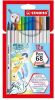 STABILO Premium Brush Viltstift Pen 68 Brush Met Flexibele Penseelpunt Etui Met 12 Verschillende Kleuren online kopen