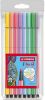 Stabilo Pen 68 PastelParade viltstift, etui van 8 stuks in geassorteerde kleuren online kopen
