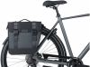 Basil dubbele fietstas tour waterproof mik 28 liter Zwart online kopen