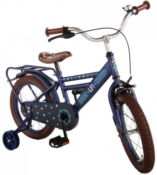 Lief! kinderfiets s 16 Inch 25,4 cm Jongens Terugtraprem Matblauw -  Tassenshoponline.nl