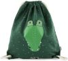 Trixie Mr. Crocodile Drawstring Bag green Kindertas online kopen