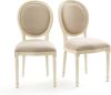 LA REDOUTE INTERIEURS Set van 2 medaillon stoelen, Nottingham online kopen