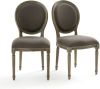 LA REDOUTE INTERIEURS Set van 2 medaillon stoelen, Nottingham online kopen