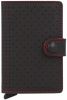 Secrid Miniwallet Portemonnee Perforated black & red Dames portemonnee online kopen