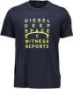 Diesel T shirts , Blauw, Heren online kopen