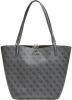 Guess Shopper Bag With 4G Logo Alba , Grijs, Dames online kopen