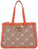 Liu Jo Romantica Shopping Bag logo light taupe Damestas online kopen