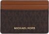 Michael Kors Ritsportemonnees Jet Set Card Holder Bruin online kopen