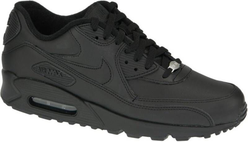 Nike Air Max 90 Leather Herenschoen Zwart - Tassenshoponline.nl