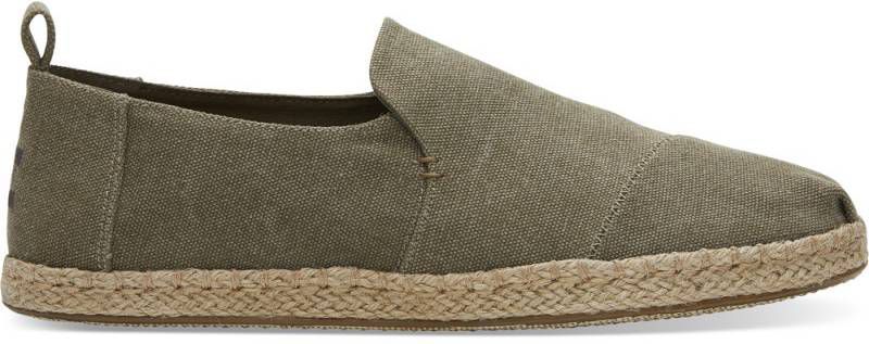 TOMS Gedeconstrueerde Alpargata Touw Gewassen Canvas Schoenen