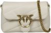 Pinko Classic Love Quilted Shoulder Bag , Beige, Dames online kopen