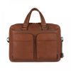 Piquadro Black Square Portfolio Computer Briefcase 15" Tobacco online kopen