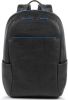 Piquadro Blue Square Small Size Computer Backpack with iPad 10.5" black backpack online kopen