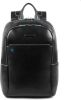 Piquadro Blue Square S Matte Big Size Computer Backpack 15.6" With iPad Black online kopen