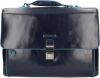 Piquadro Blue Square Expandable Computer Portfolio Briefcase 15" Night Blue online kopen