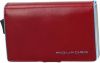 Piquadro Blue Square Double Credit Card Case With Sliding System Red online kopen