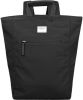 Sandqvist Tony Backpack black with black leather backpack online kopen