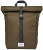 Sandqvist Kaj Backpack olive with navy webbing backpack online kopen