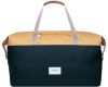 Sandqvist Milton Weekend Bag multi honey yellow / dark green with natural leather Weekendtas online kopen