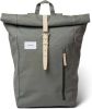 Sandqvist Dante Backpack dusty green with natural leather backpack online kopen