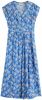 Scotch & Soda jurk met all over print en plooien blauw/lichtgeel online kopen