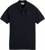 Scotch and Soda T shirts Essentials Organic cotton pique polo Blauw online kopen