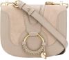 See by Chloé Hana Small Crossbody Bag in Motty Grey Suede and Calfskin , Grijs, Dames online kopen