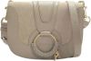 See by Chloé Hana Small Crossbody Bag in Motty Grey Suede and Calfskin , Grijs, Dames online kopen