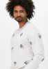 Scotch & Soda Lichtgrijze Sweater Embroidered Crew neck Sweatshi online kopen