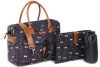 Kidzroom Black & White Diaperbag black / bows Luiertas online kopen