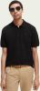Scotch and Soda T shirts Essentials Organic cotton pique polo Zwart online kopen