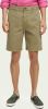 Scotch & Soda Stuart garment dye pima cotton short khaki(171593 0414 ) online kopen