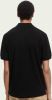Scotch and Soda T shirts Essentials Organic cotton pique polo Zwart online kopen