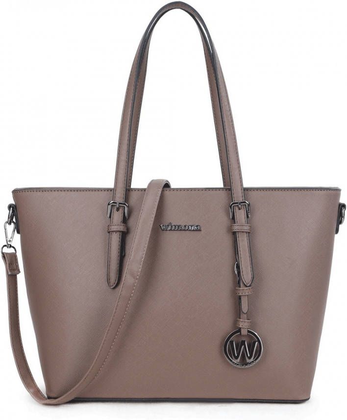 Wimona Kyara Schoudertas cognac Damestas Tassenshoponline