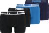 Puma Boxershorts Placed Logo Boxer 4P Zwart online kopen