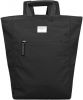 Sandqvist Tony Backpack black with black leather backpack online kopen