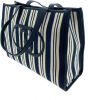 Liu Jo Lucente Tote handtas L stripes navy midnight online kopen