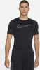 Nike Pro Dri FIT Herentop met korte mouwen en strakke pasvorm Zwart online kopen