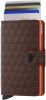 Secrid Miniwallet Portemonnee Optical brown & orange Dames portemonnee online kopen
