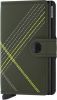 Secrid Pasjes portemonnees Miniwallet Stitch Linea Matt Base Groen online kopen