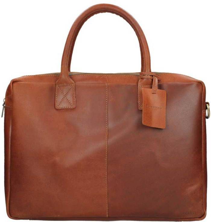 Laptoptas Burkely Leren Laptoptas 17 inch Fundamentals Vintage Taylor Worker online kopen