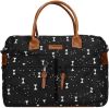 Kidzroom Black & White Diaperbag black / bows Luiertas online kopen