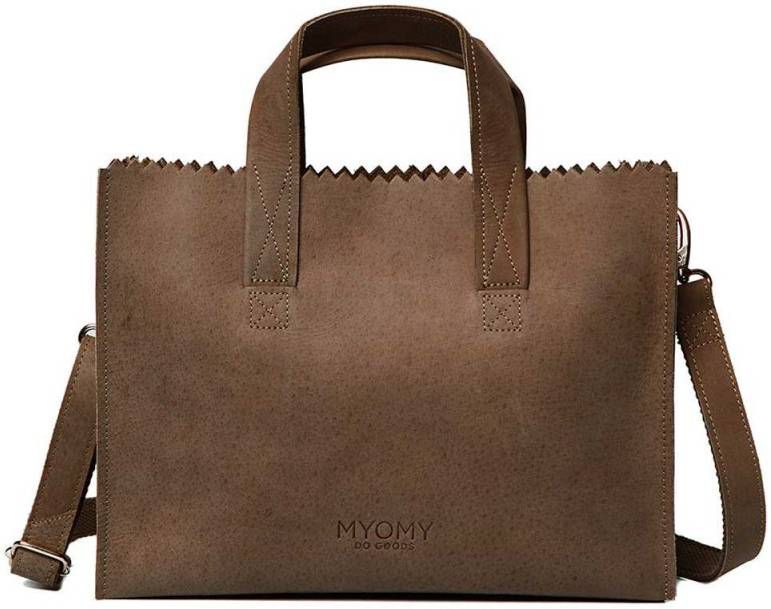 Myomy Handtas Myomy Bag MYOMY My Paper Bag Handbag Mini Rambler Sand —