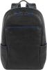 Piquadro Blue Square Small Size Computer Backpack with iPad 10.5" black backpack online kopen