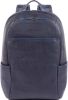 Piquadro Blue Square Small Size Computer Backpack with iPad 10.5" night blue online kopen